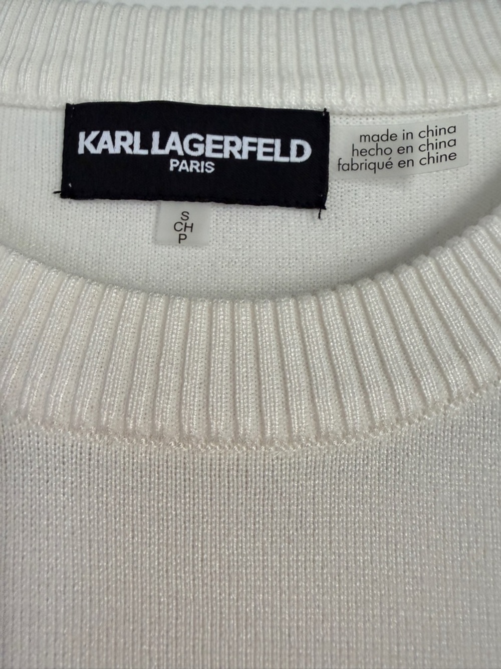 NEW Karl Lagerfeld Paris Karl & Choupette Sweater S Chic - Picture 4 of 8